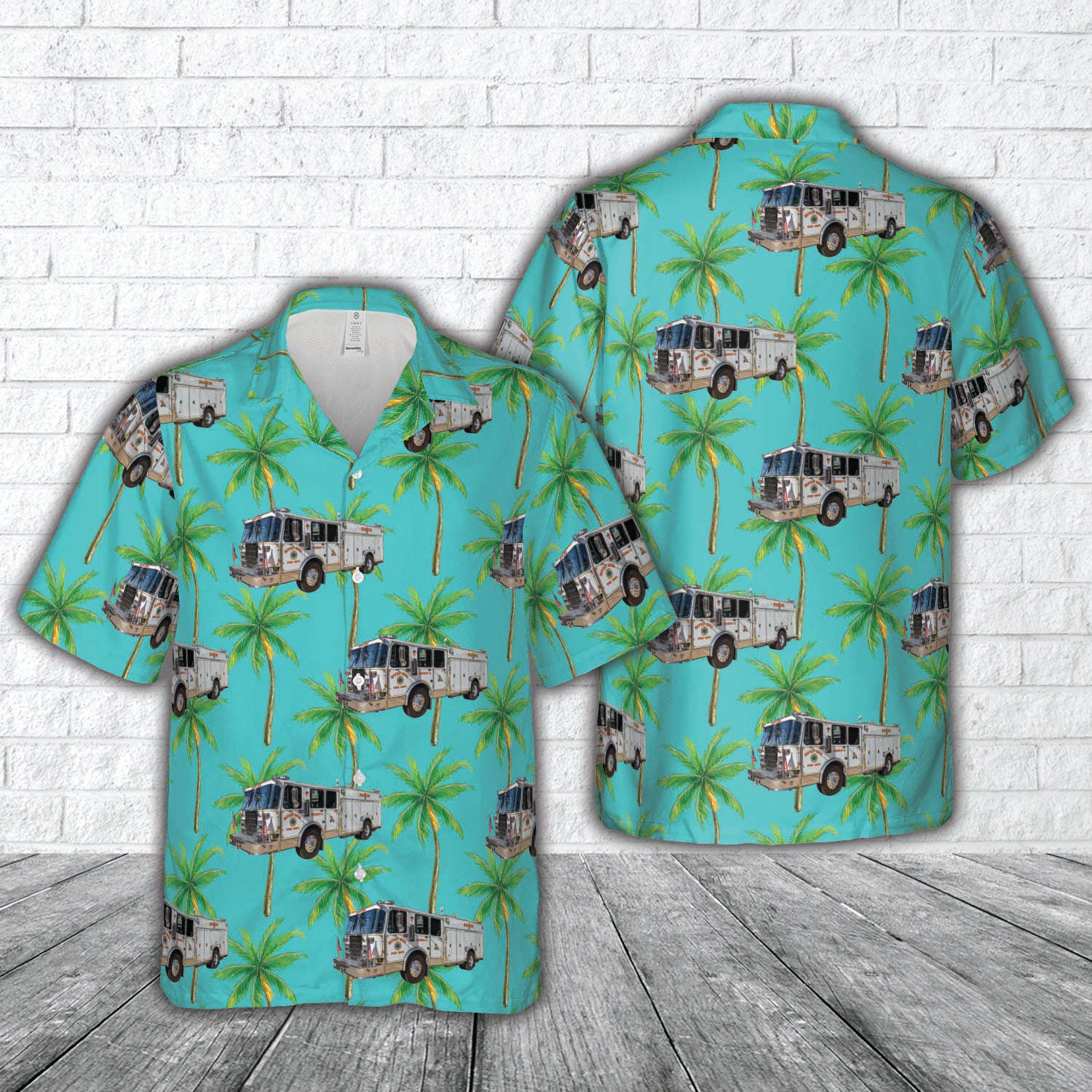 River Edge Fire Department Company #2, New Jersey Hawaiian Shirt Gift for Men Dad Father Gift for Men Dad Father
