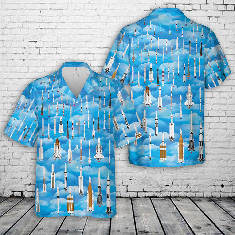 Rockets of the World 2023 Hawaiian Shirt Gift for Men Dad Father Gift for Men Dad Father