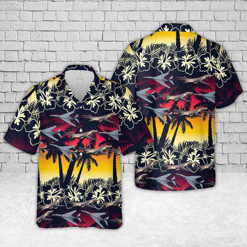 Rockwell B-1 Lancer Hawaiian Shirt Gift for Men Dad Father Gift for Men Dad Father