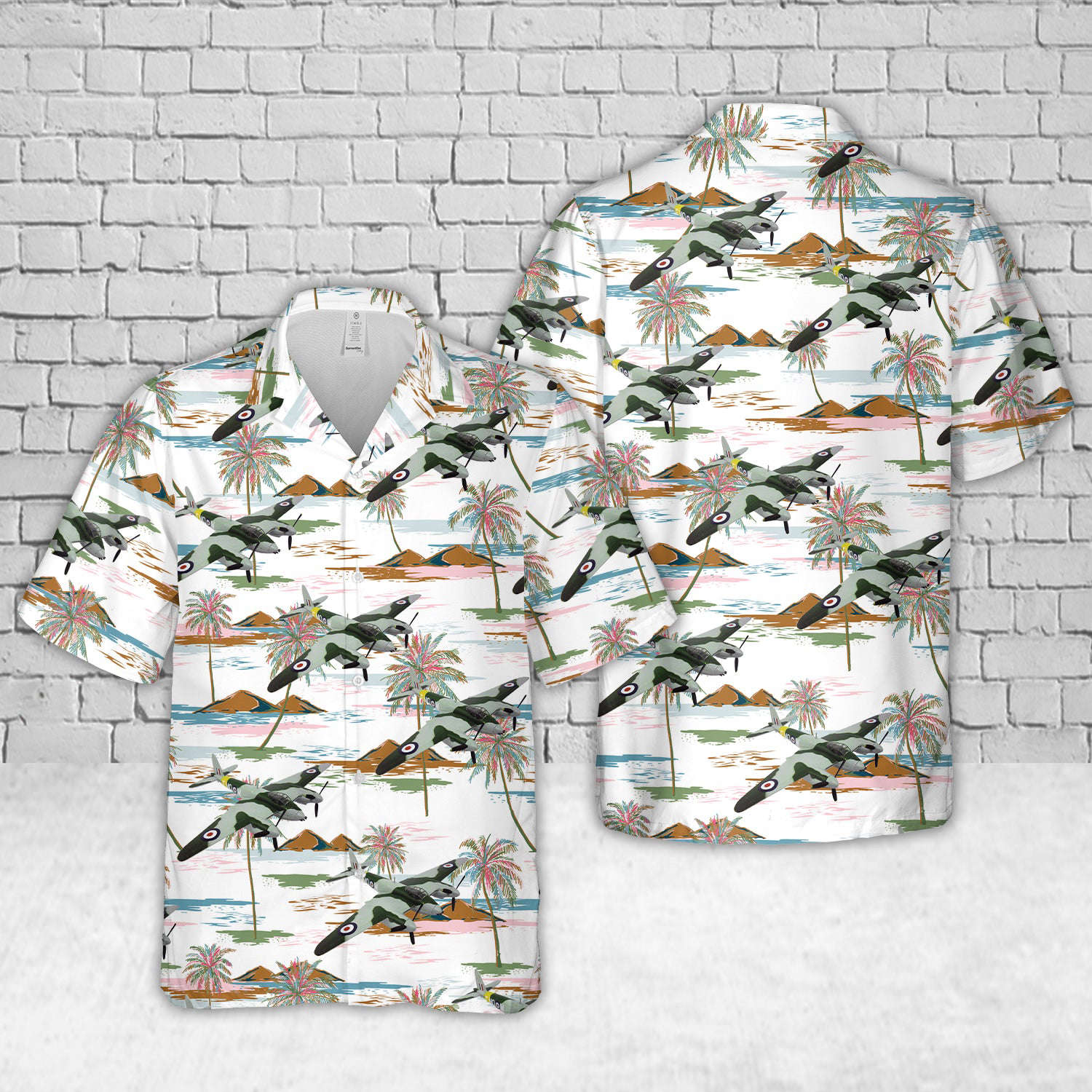 Royal Air Force de Havilland Mosquito Fighter-Bomber Hawaiian Shirt Gift for Men Dad Father Gift for Men Dad Father