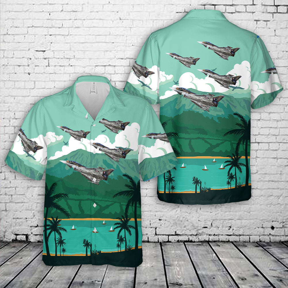 Royal Air Force Eurofighter Typhoon FGR.4 ZK349 – Battle of Britain Hawaiian Shirt Gift for Men Dad Father Gift for Men Dad Father