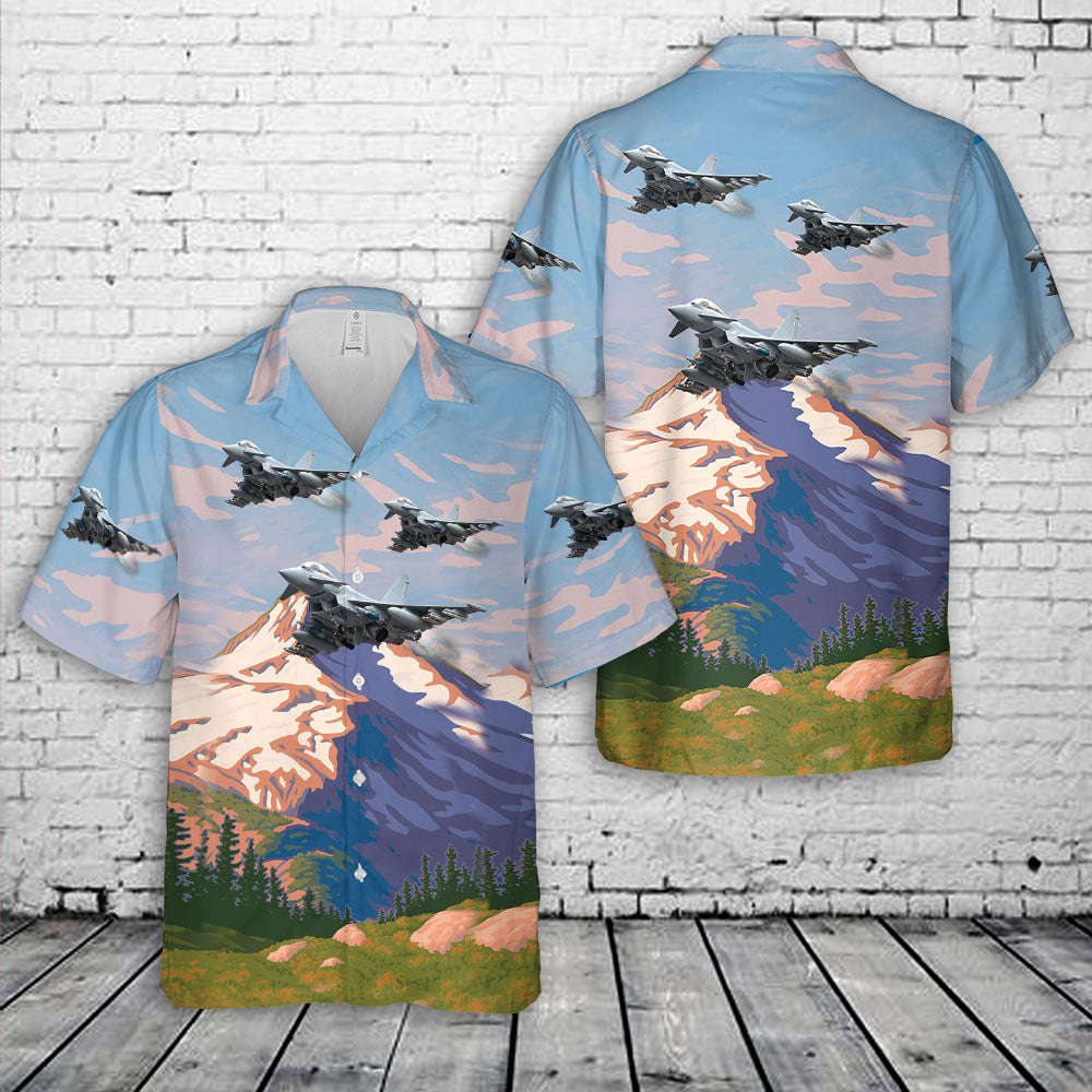 Royal Air Force Eurofighter Typhoon FGR4 MOD 45160575 Hawaiian Shirt Gift for Men Dad Father Gift for Men Dad Father