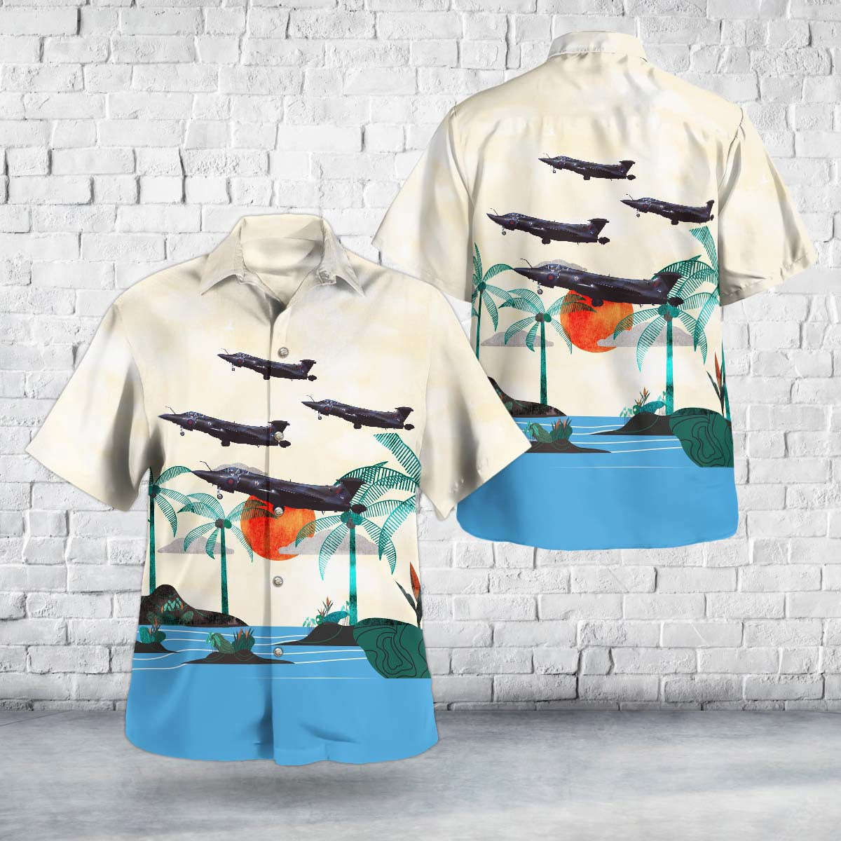 Royal Air Force Hawker Siddeley Buccaneer S2B Hawaiian Shirt Gift for Men Dad Father Gift for Men Dad Father