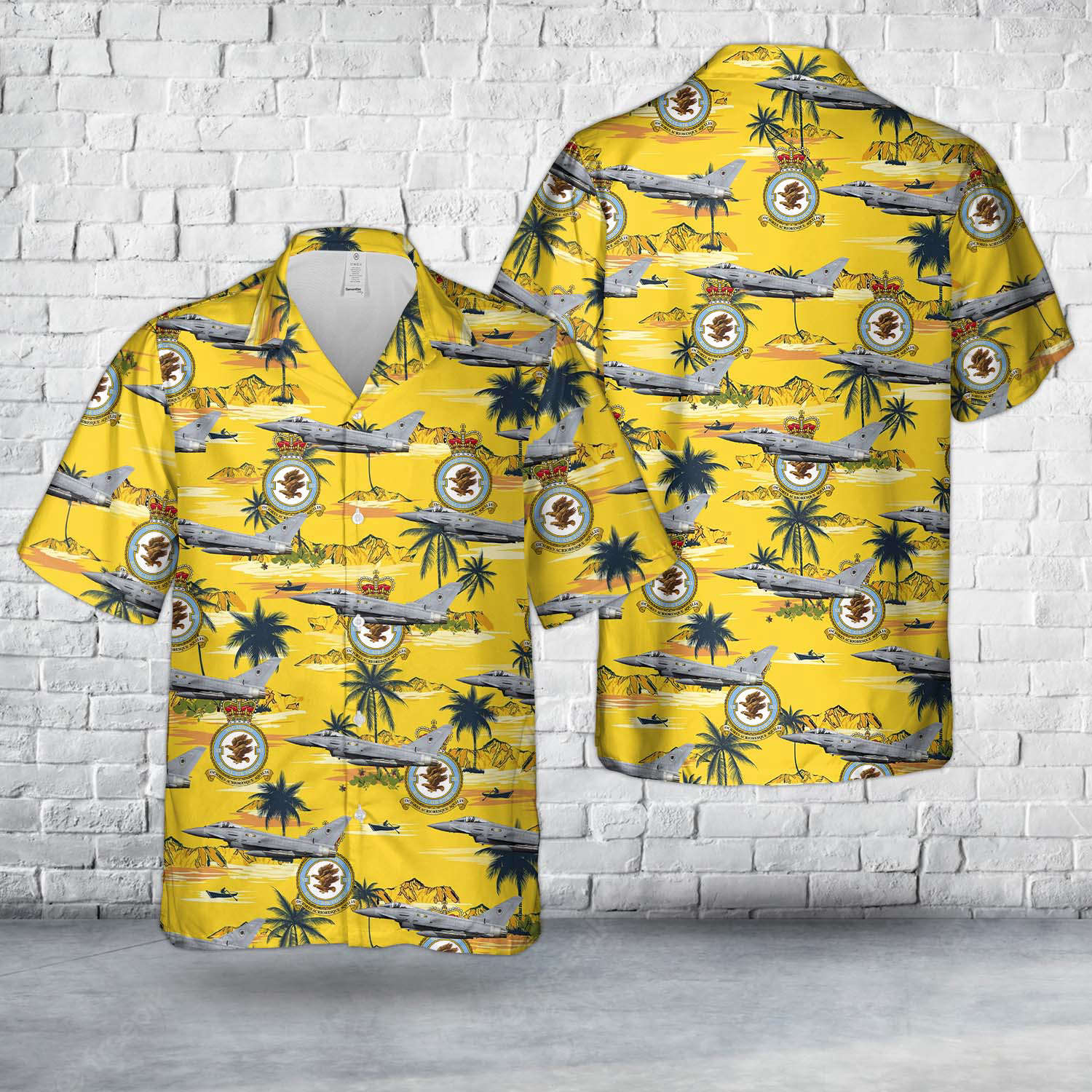 Royal Air Force No. 11 Squadron RAF Eurofighter Typhoon FGR.4 Hawaiian Shirt Gift for Men Dad Father Gift for Men Dad Father