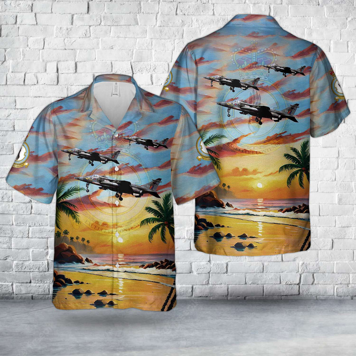 Royal Air Force No. 17 Squadron SEPECAT Jaguar GR.1 XX768 Hawaiian Shirt Gift for Men Dad Father Gift for Men Dad Father