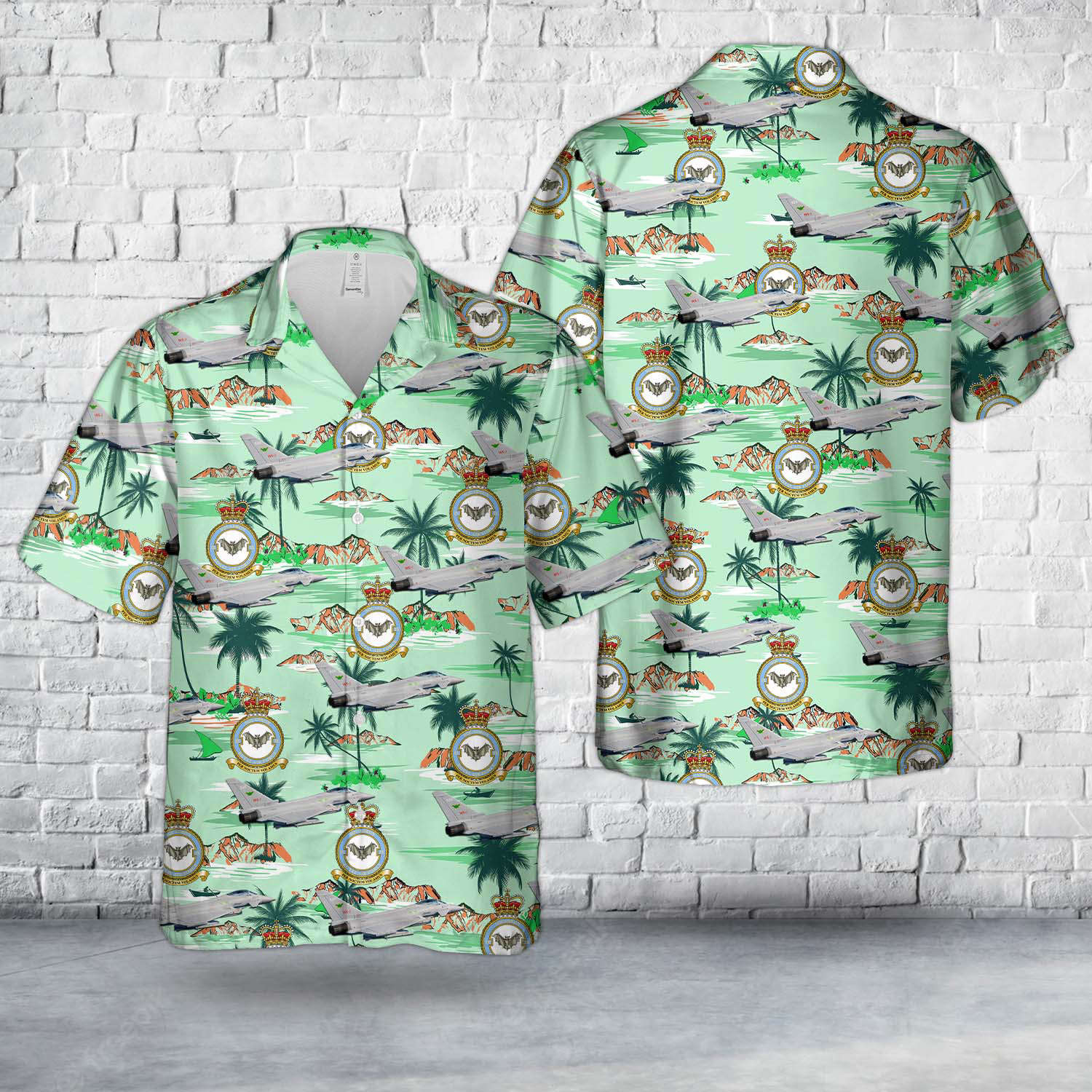 Royal Air Force No. IX (B) Squadron Eurofighter Typhoon FGR.4 ZJ924 Hawaiian Shirt Gift for Men Dad Father Gift for Men Dad Father