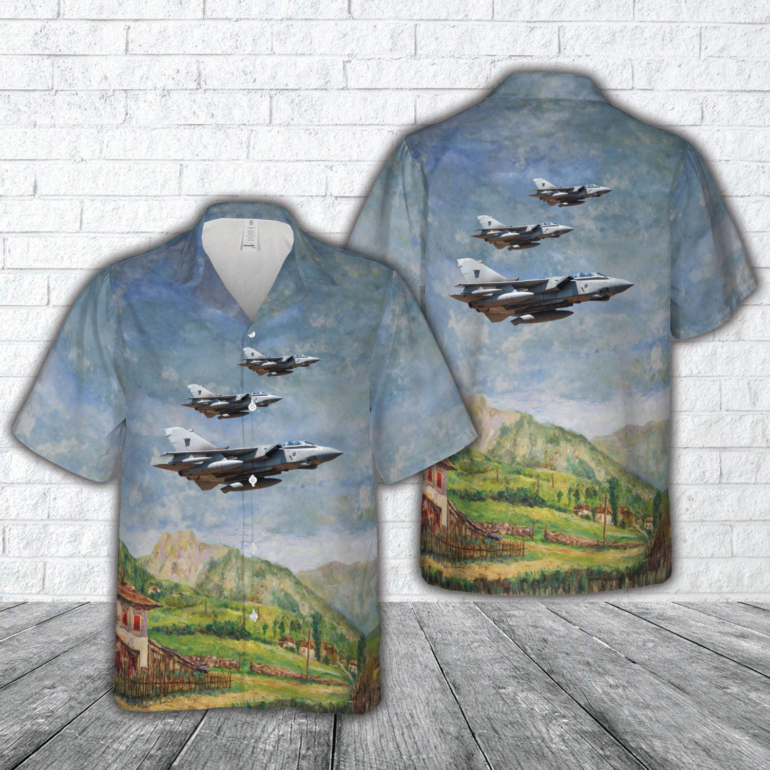 Royal Air Force (RAF) Panavia Tornado GR.4 Hawaiian Shirt Gift for Men Dad Father Gift for Men Dad Father