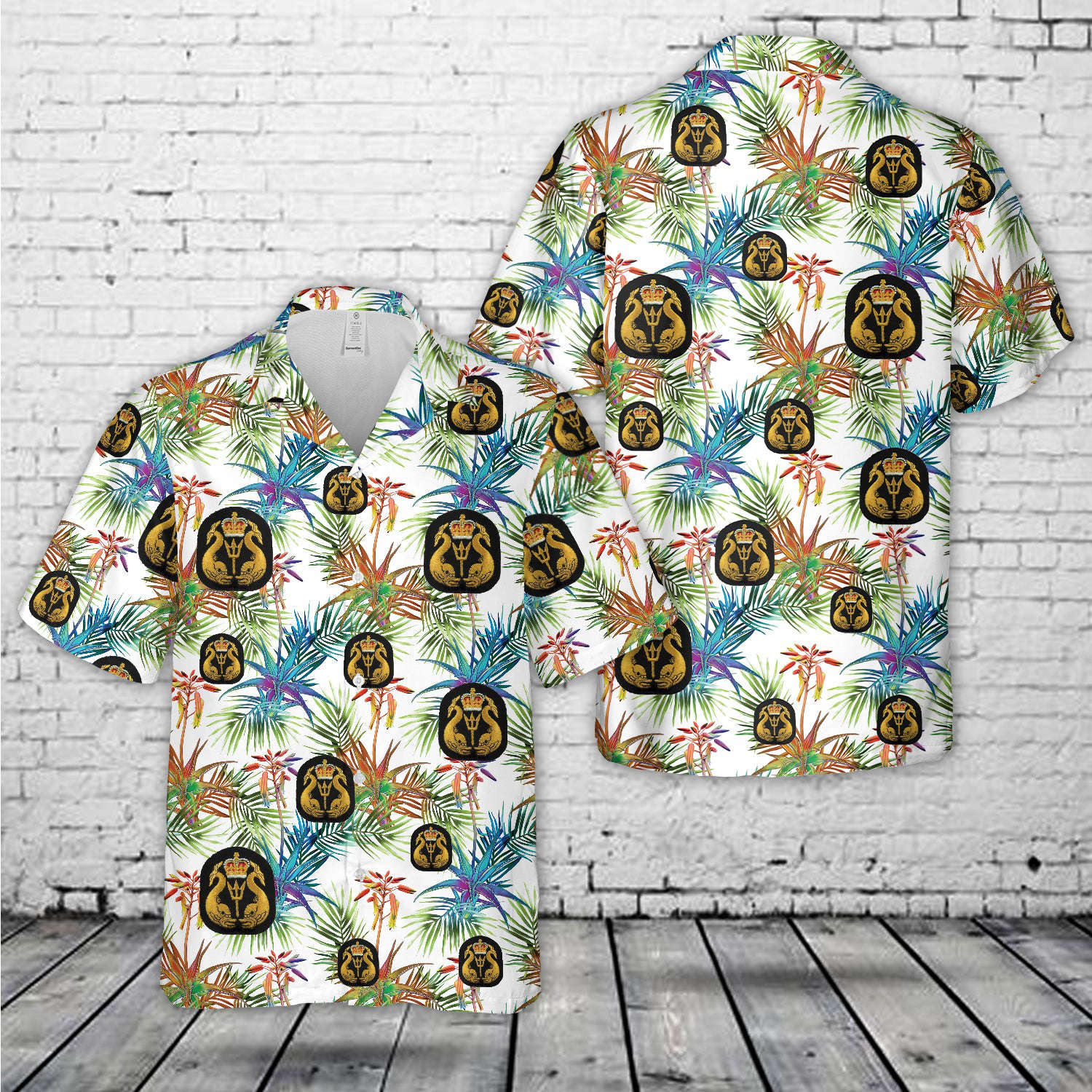Royal Canadian Ship’s and Shallow Water Diver Badge Hawaiian Shirt Gift for Men Dad Father Gift for Men Dad Father