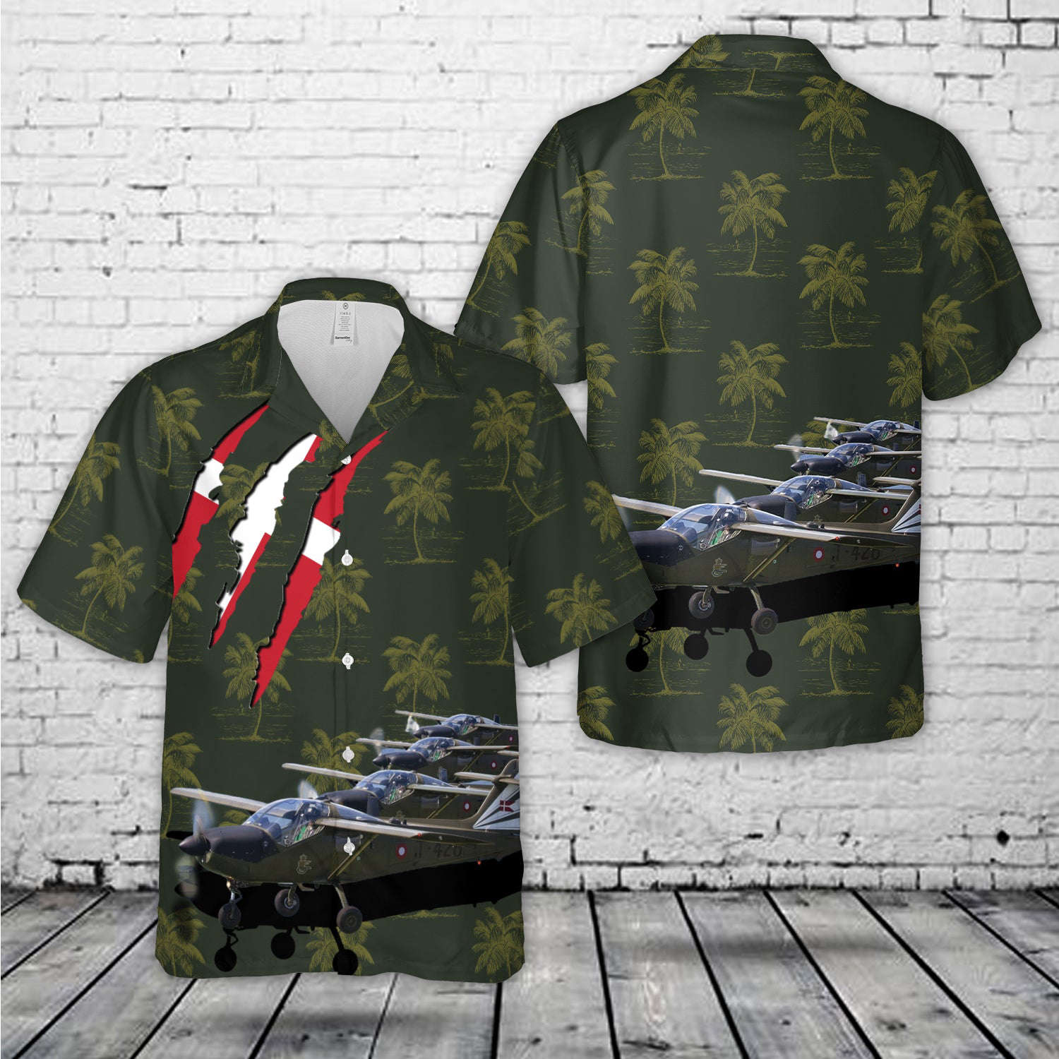 Royal Danish Air Force Baby Blue aerobatic display team Hawaiian Shirt Gift for Men Dad Father Gift for Men Dad Father
