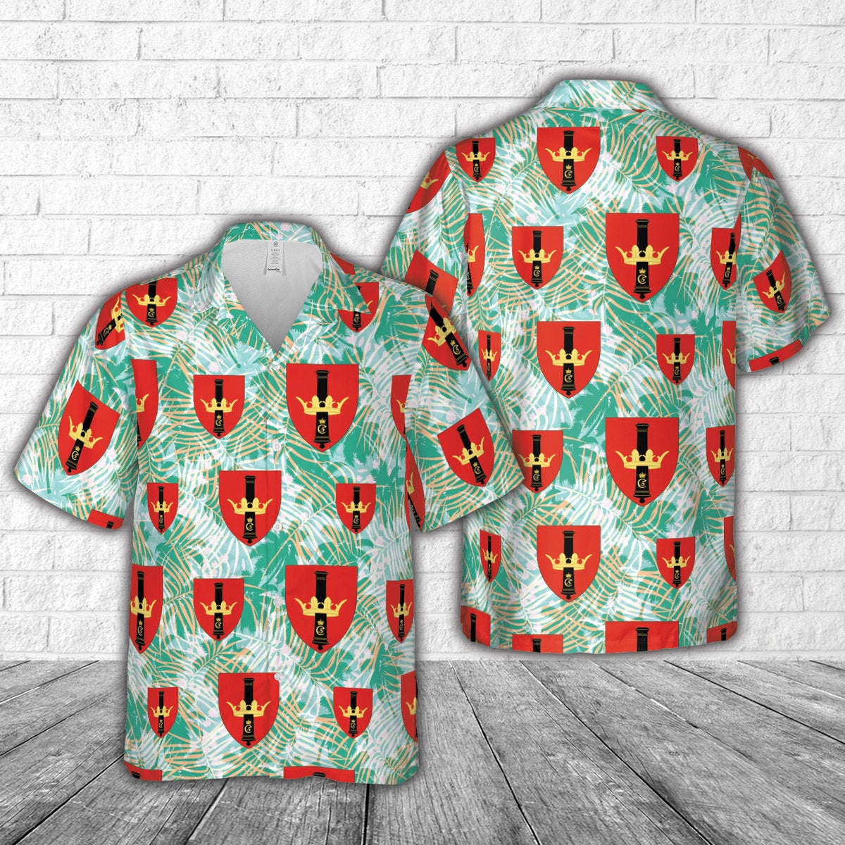 Royal Danish Army Danish Artillery Regiment (Danske Artilleriregiment) Hawaiian Shirt Gift for Men Dad Father Gift for Men Dad Father