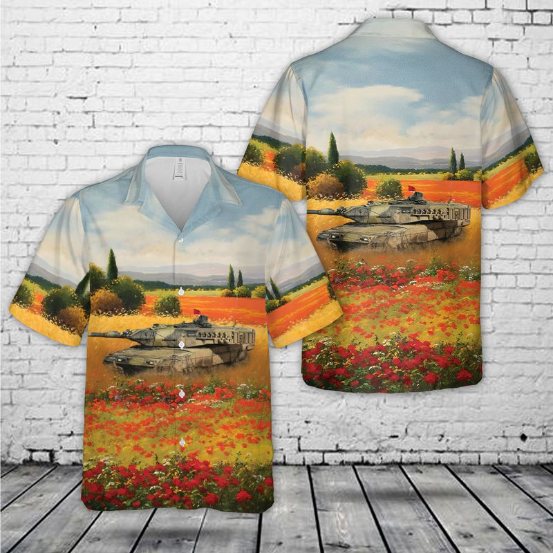 Royal Danish Army Leopard 2A5Dk Hawaiian Shirt Gift for Men Dad Father Gift for Men Dad Father
