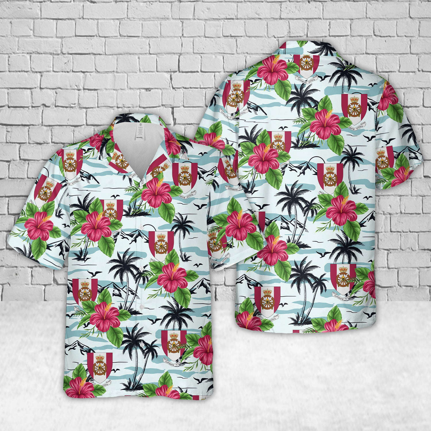 Royal Danish Army Logistic Regiment (Trænregimentet) Hawaiian Shirt Gift for Men Dad Father Gift for Men Dad Father