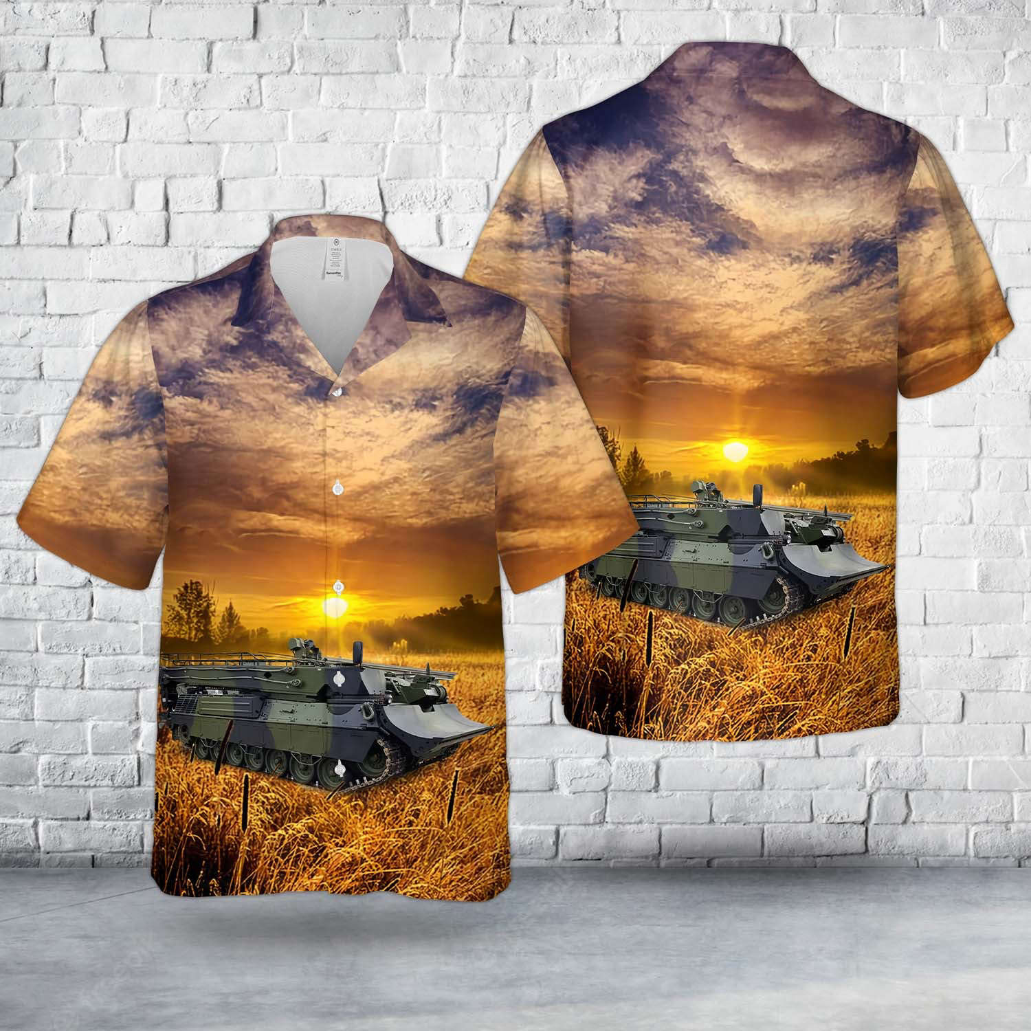 Royal Danish Army Wisent 1 Hawaiian Shirt Gift for Men Dad Father Gift for Men Dad Father