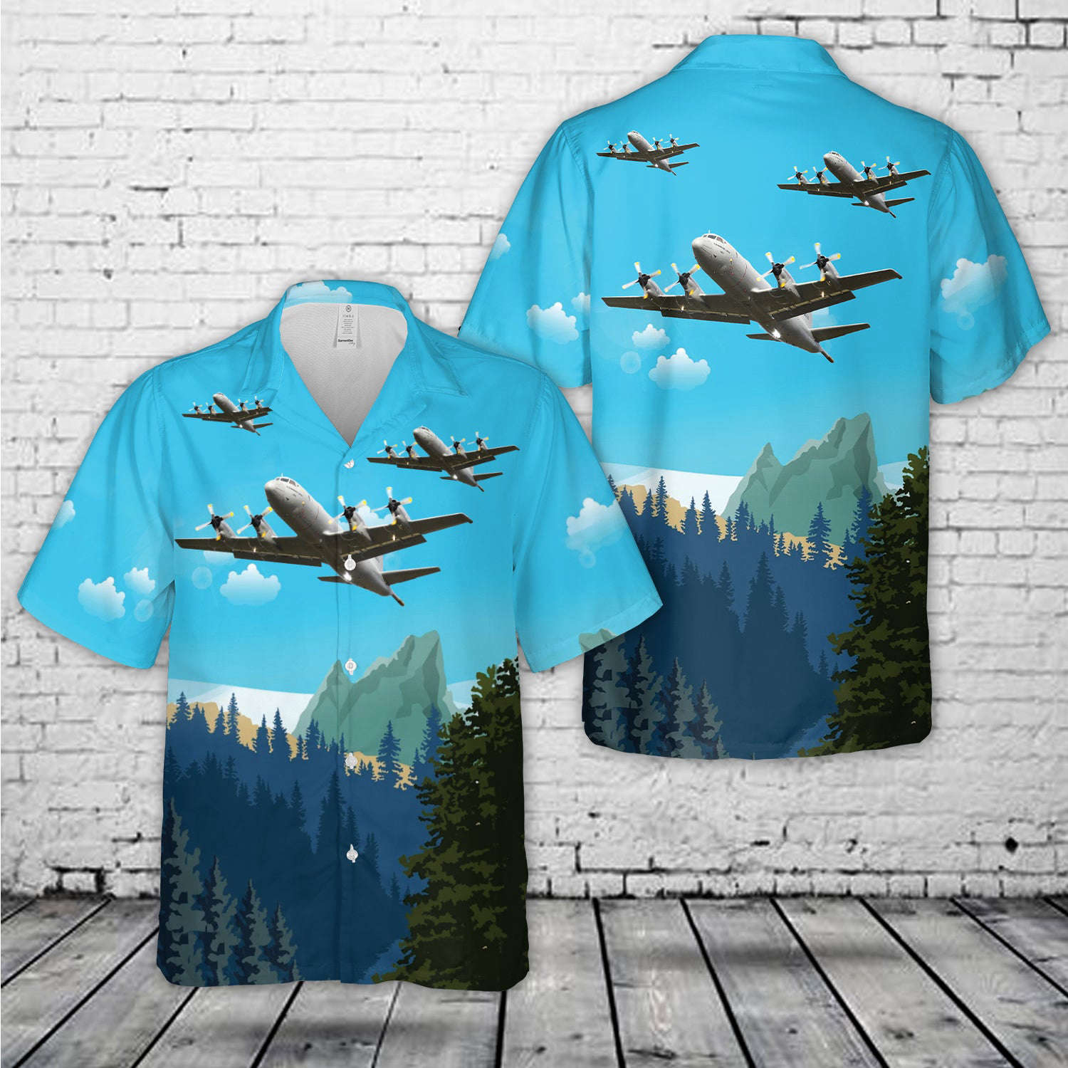 Royal Norwegian Air Force / Luftforsvaret Lockheed P-3B/C/N Orion Hawaiian Shirt Gift for Men Dad Father Gift for Men Dad Father