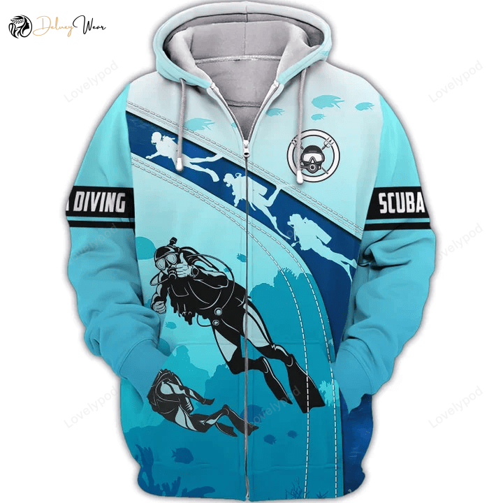 Shop the Scuba Diving Always Be Nice 3D T-Shirt – Perfect for Divers!