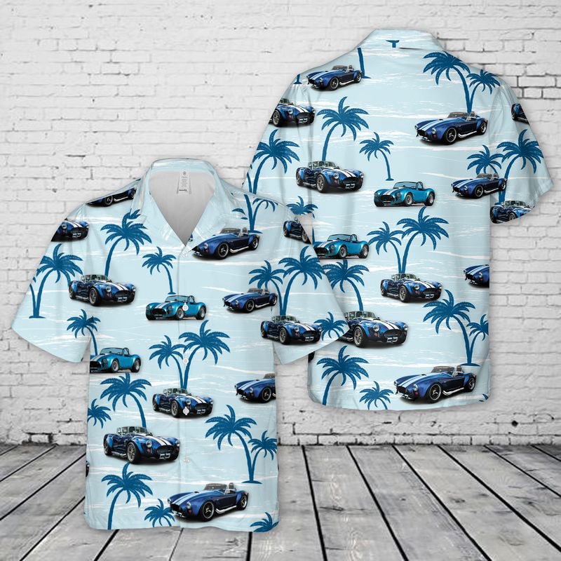 Shelby Cobra Hawaiian Shirt Gift for Men Dad Father Gift for Men Dad Father