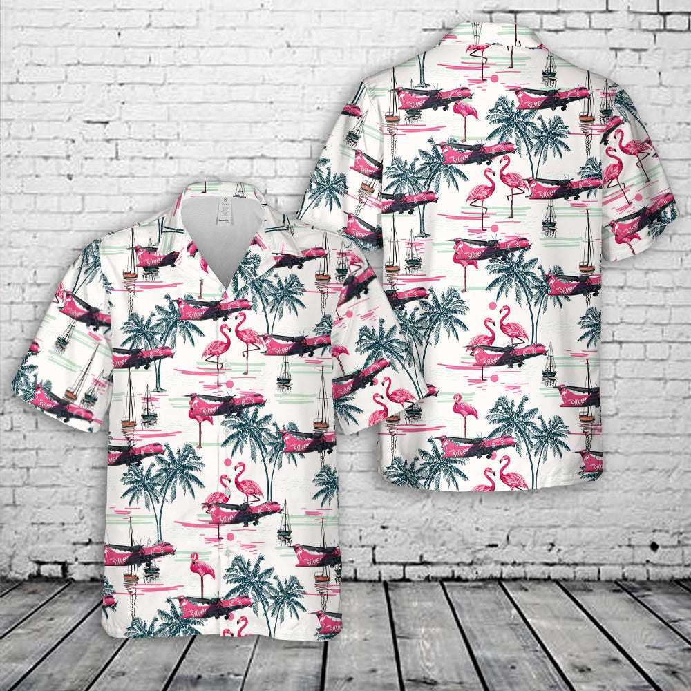 Silver Airways ATR-42-600 Hawaiian Shirt Gift for Men Dad Father Gift for Men Dad Father