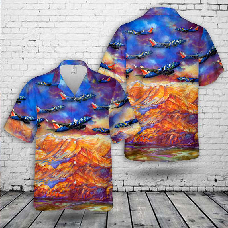 Southwest Airlines Nevada One Colors Hawaiian Shirt Gift for Men Dad Father Gift for Men Dad Father