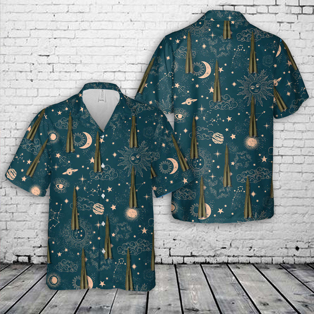 Soviet Missile R7 ICBM Ship Rocket Hawaiian Shirt Gift for Men Dad Father Gift for Men Dad Father