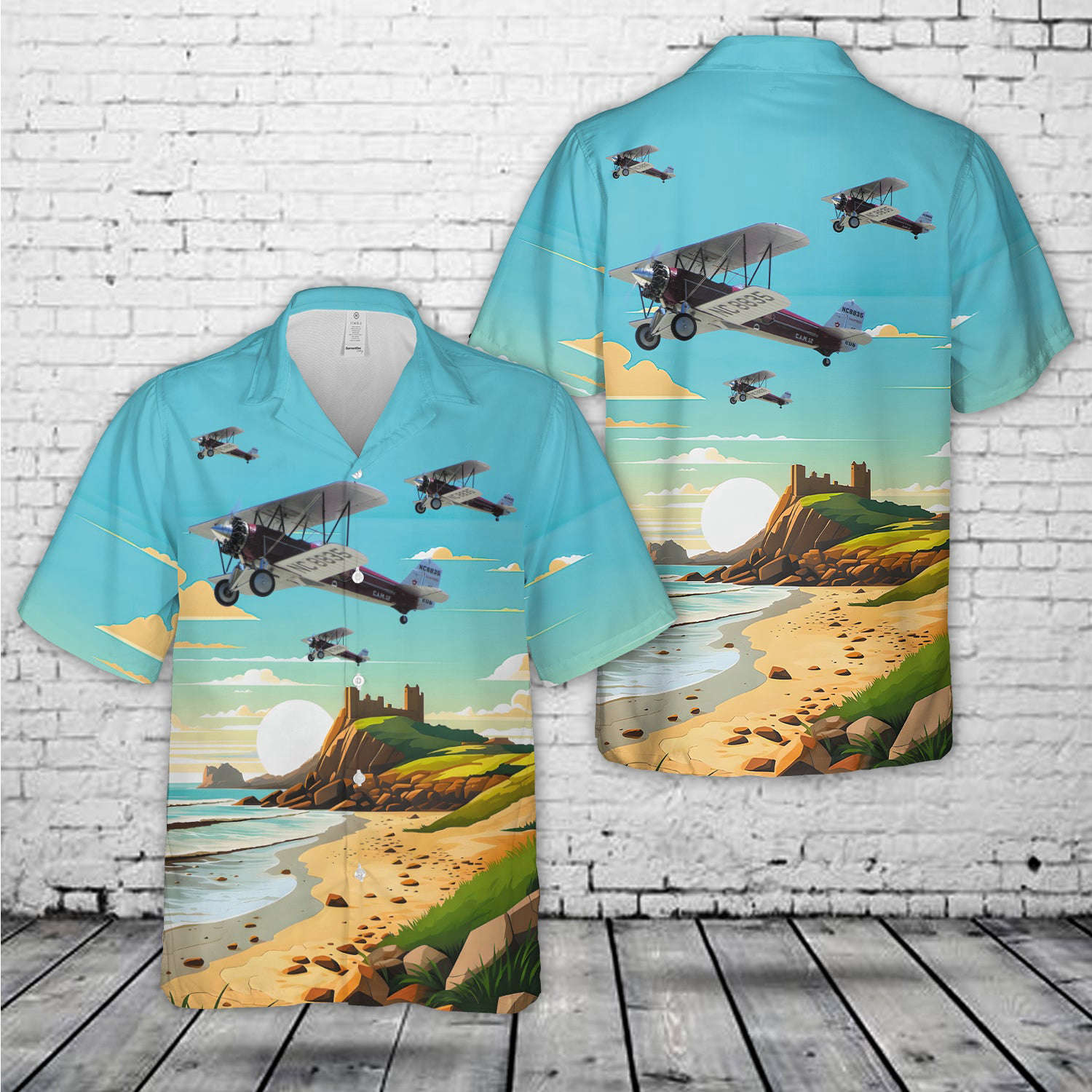 Stearman C3B Hawaiian Shirt Gift for Men Dad Father Gift for Men Dad Father
