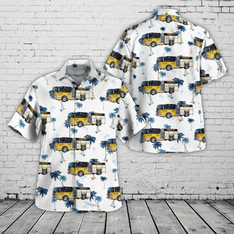 Sumner, Iowa, Sumner Fire Department Hawaiian Shirt Gift for Men Dad Father Gift for Men Dad Father