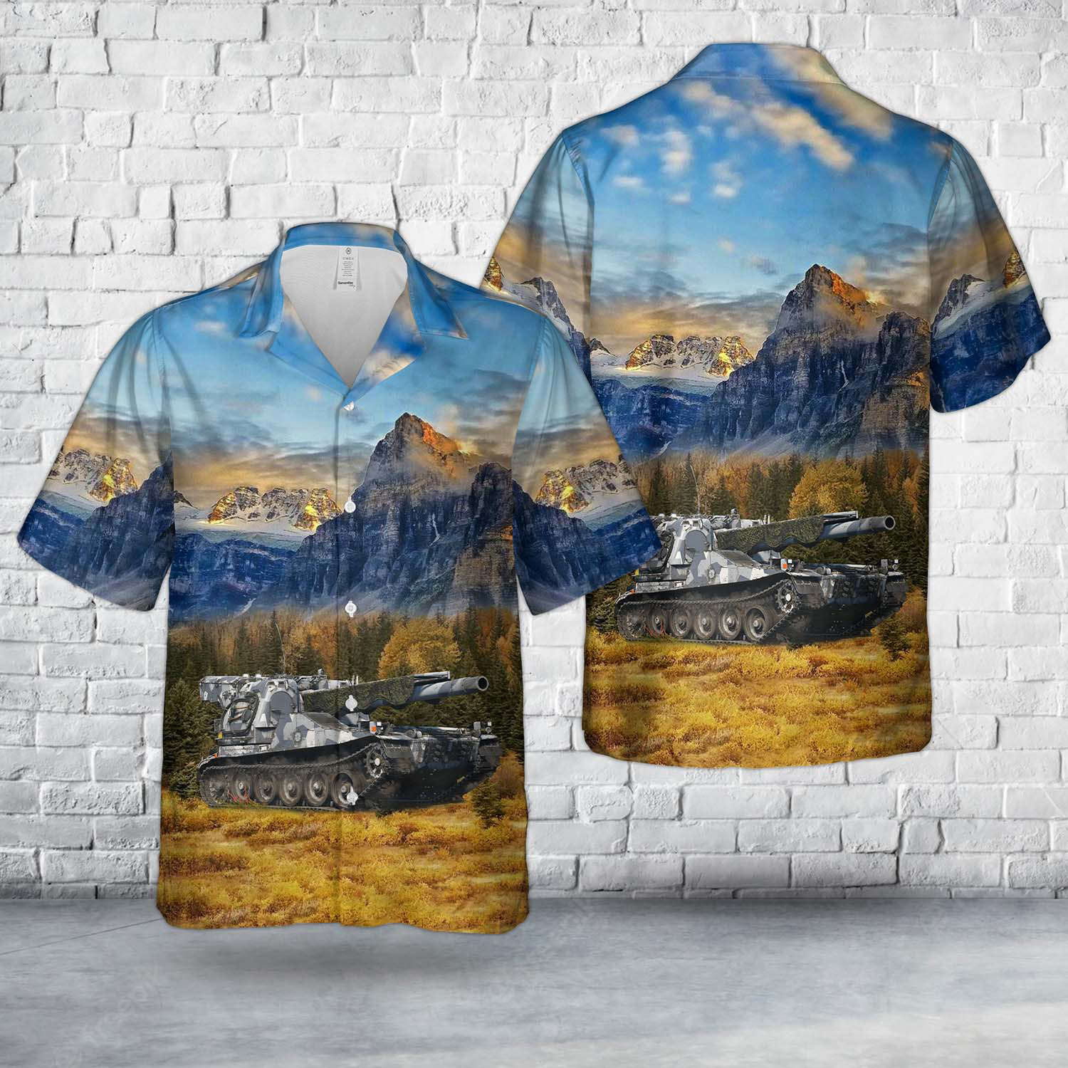 Swedish Army Bandkanon 1C Hawaiian Shirt Gift for Men Dad Father Gift for Men Dad Father