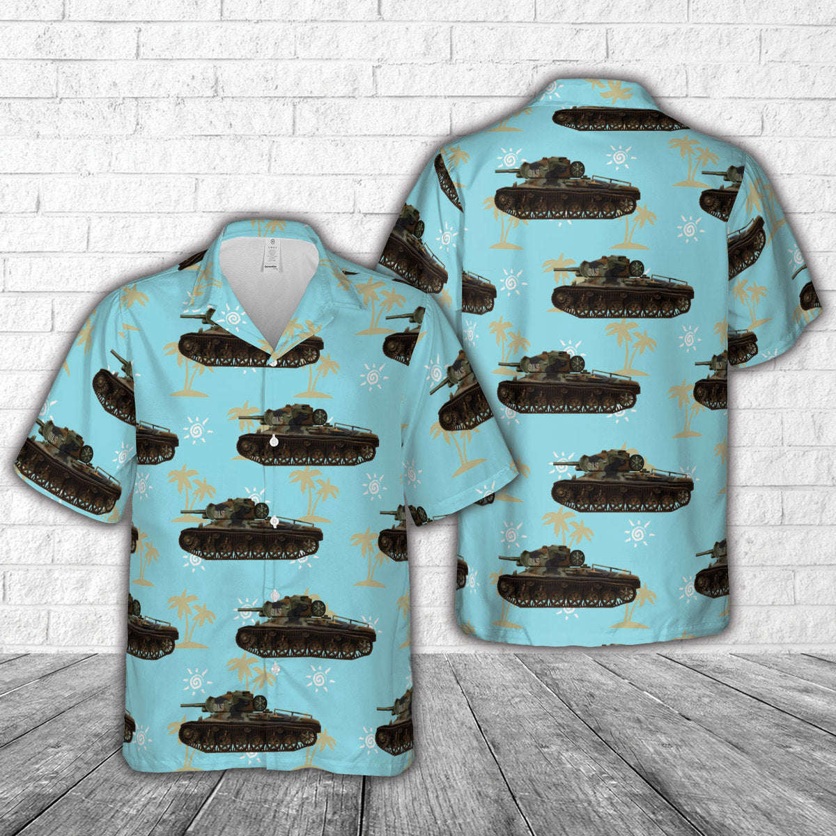 Swedish Army Camouflaged Strv m/42, 1945 Hawaiian Shirt Gift for Men Dad Father Gift for Men Dad Father