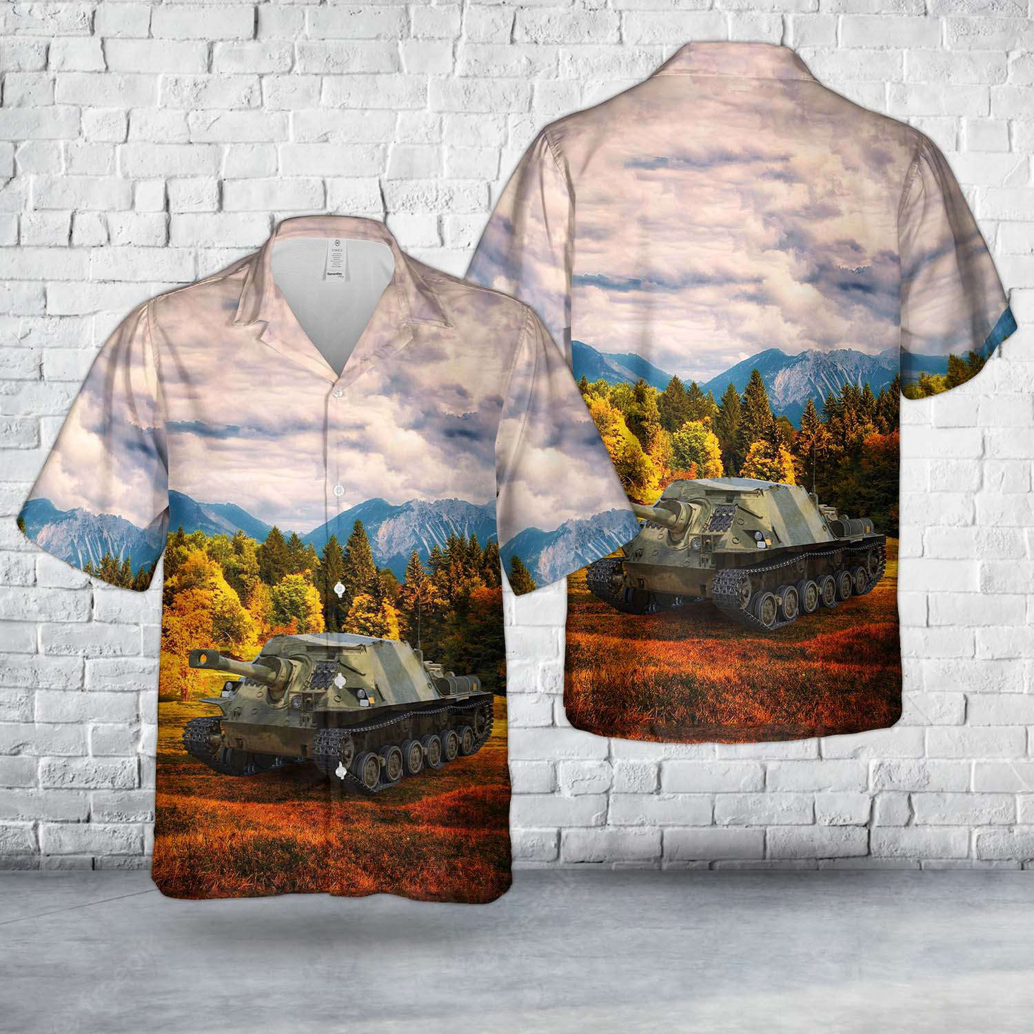 Swedish Army Infanterikanonvagn 103 Hawaiian Shirt Gift for Men Dad Father Gift for Men Dad Father