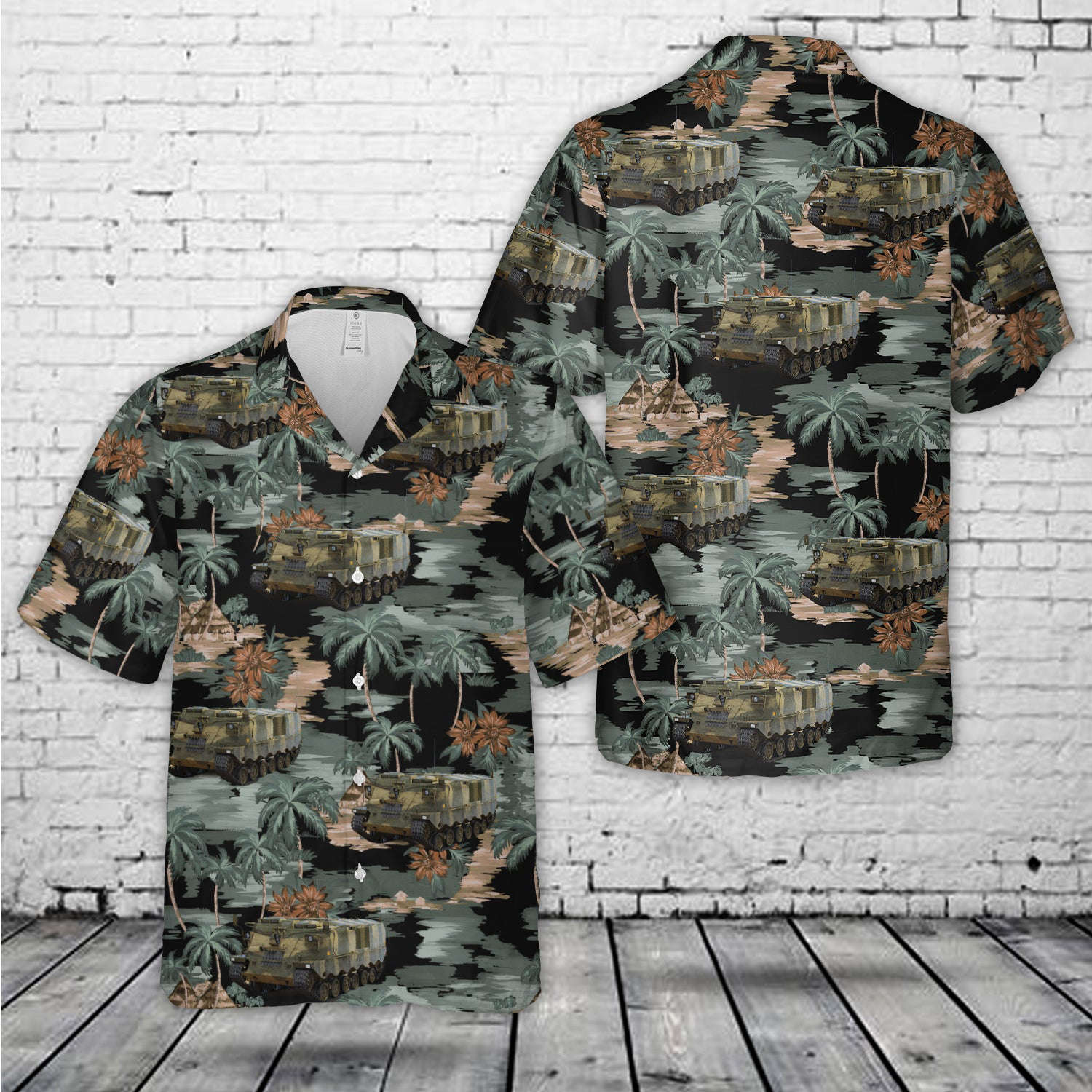 Swedish Army Pansarvarnsrobotbandvagn 551 (PvRbBv 551) Hawaiian Shirt Gift for Men Dad Father Gift for Men Dad Father