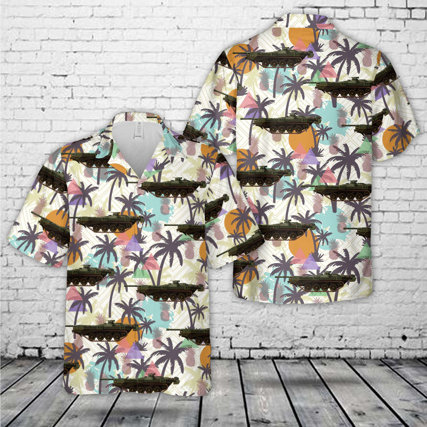Swedish Army Strv-103 B (1970) Hawaiian Shirt Gift for Men Dad Father Gift for Men Dad Father