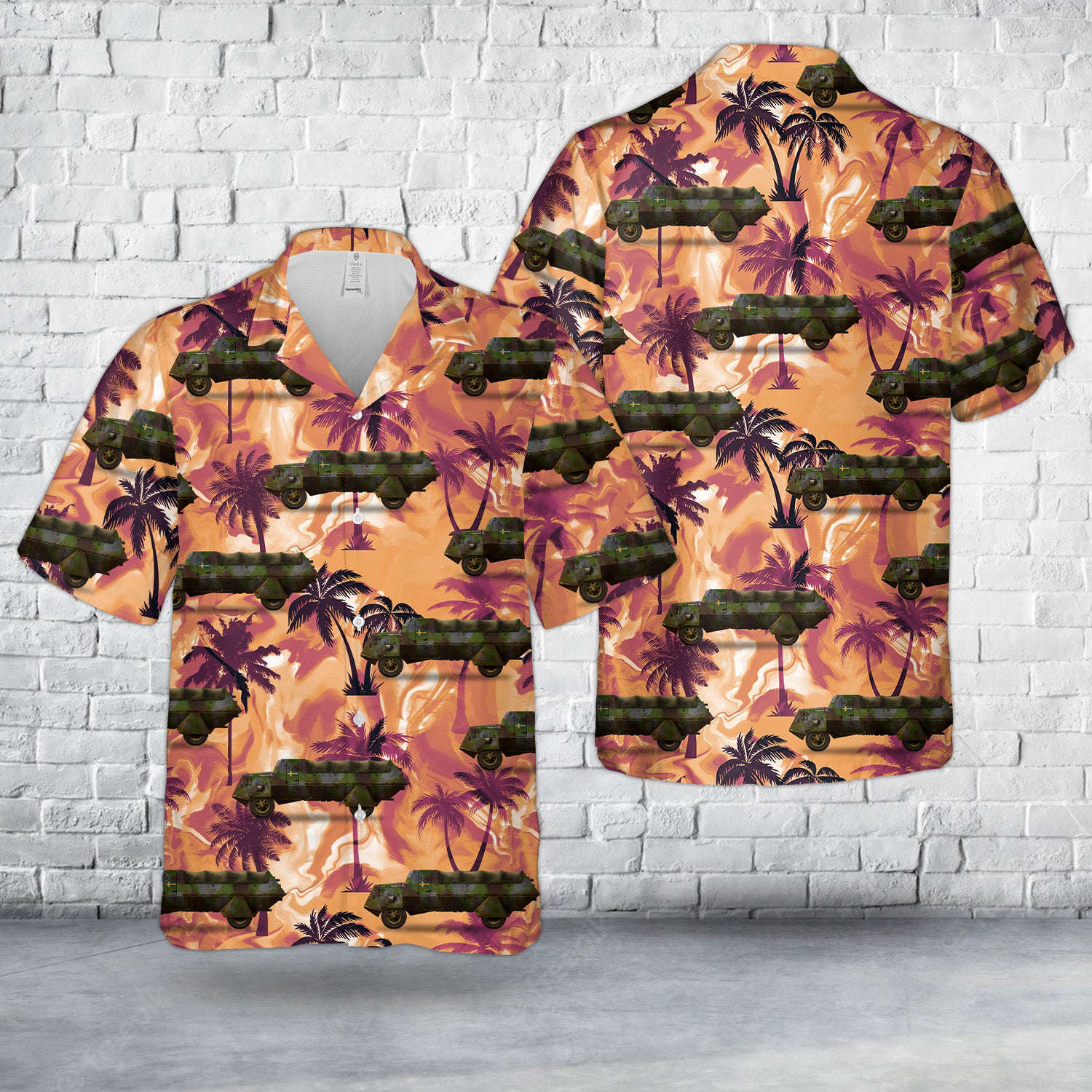 Swedish Army Terrängbil m/42D SKP in 1944 Hawaiian Shirt Gift for Men Dad Father Gift for Men Dad Father