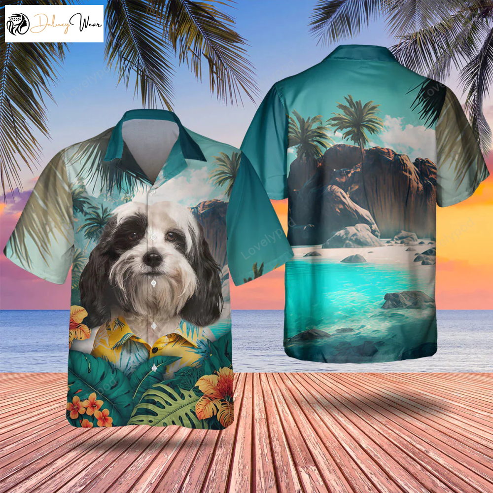 Tibetan Terrier Tropical Hawaiian Shirt Gift for Men Dad Father – Perfect Summer Gift for Dog Lovers!