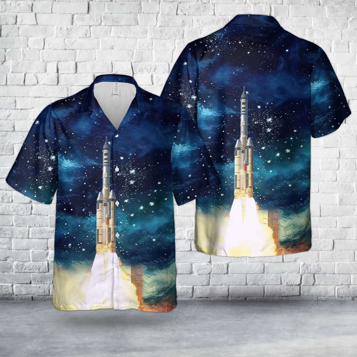 Titan IIIC with MOL-Mockup and Gemini-B Hawaiian Shirt Gift for Men Dad Father Gift for Men Dad Father