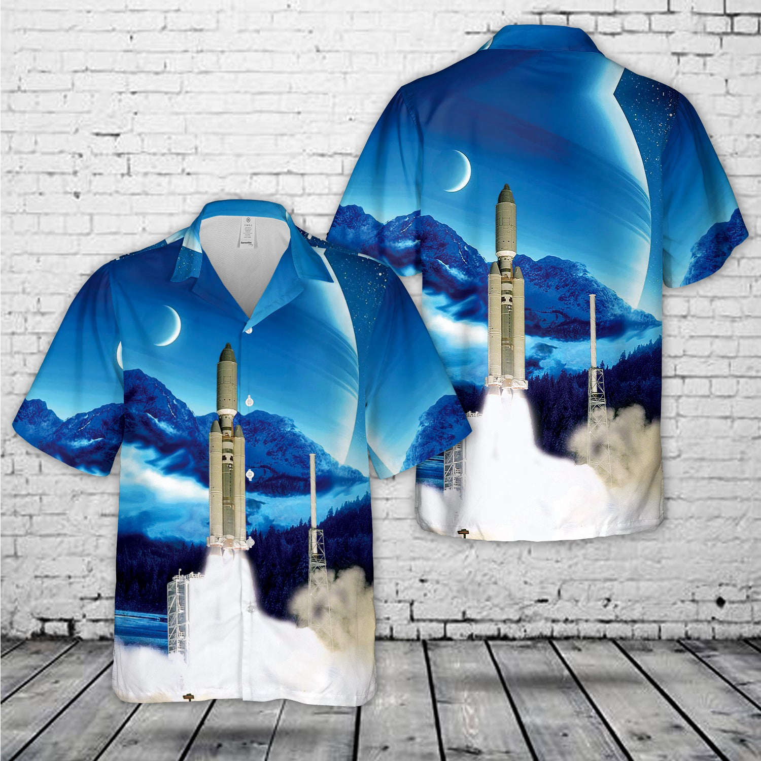 Titan IVB/Centaur launching Cassini-Huygens Hawaiian Shirt Gift for Men Dad Father Gift for Men Dad Father