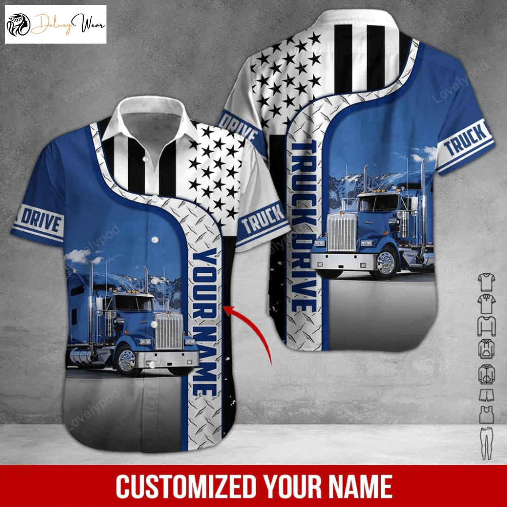 Custom Name Aloha Hawaiian Shirt Gift for Men Dad Fathers for Men & Women – Trucker Uniform with Style