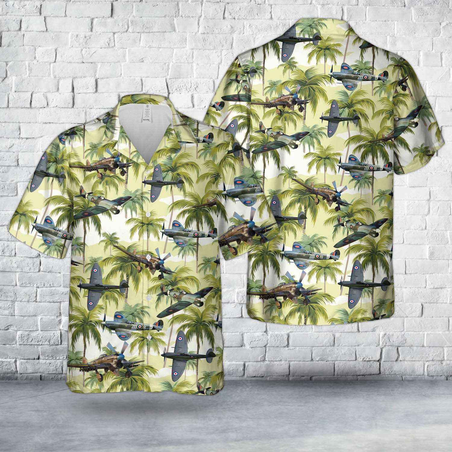 United Kingdom Fighters and fighter bombers In WWII Hawaiian Shirt Gift for Men Dad Father Gift for Men Dad Father