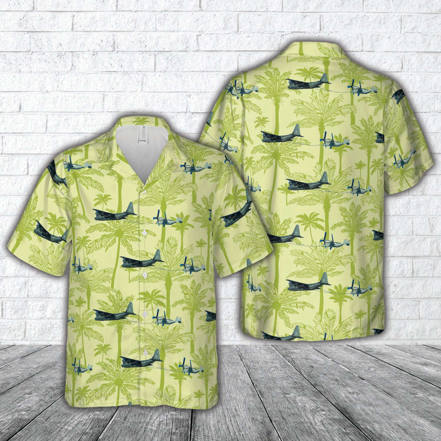 US Air Force 176th Wing, Alaska Air National Guard Lockheed Martin HC-130J refuels a Bell-Boeing MV-22B Osprey from VMM-363 Hawaiian Shirt Gift for Men Dad Father Gift for Men Dad Father