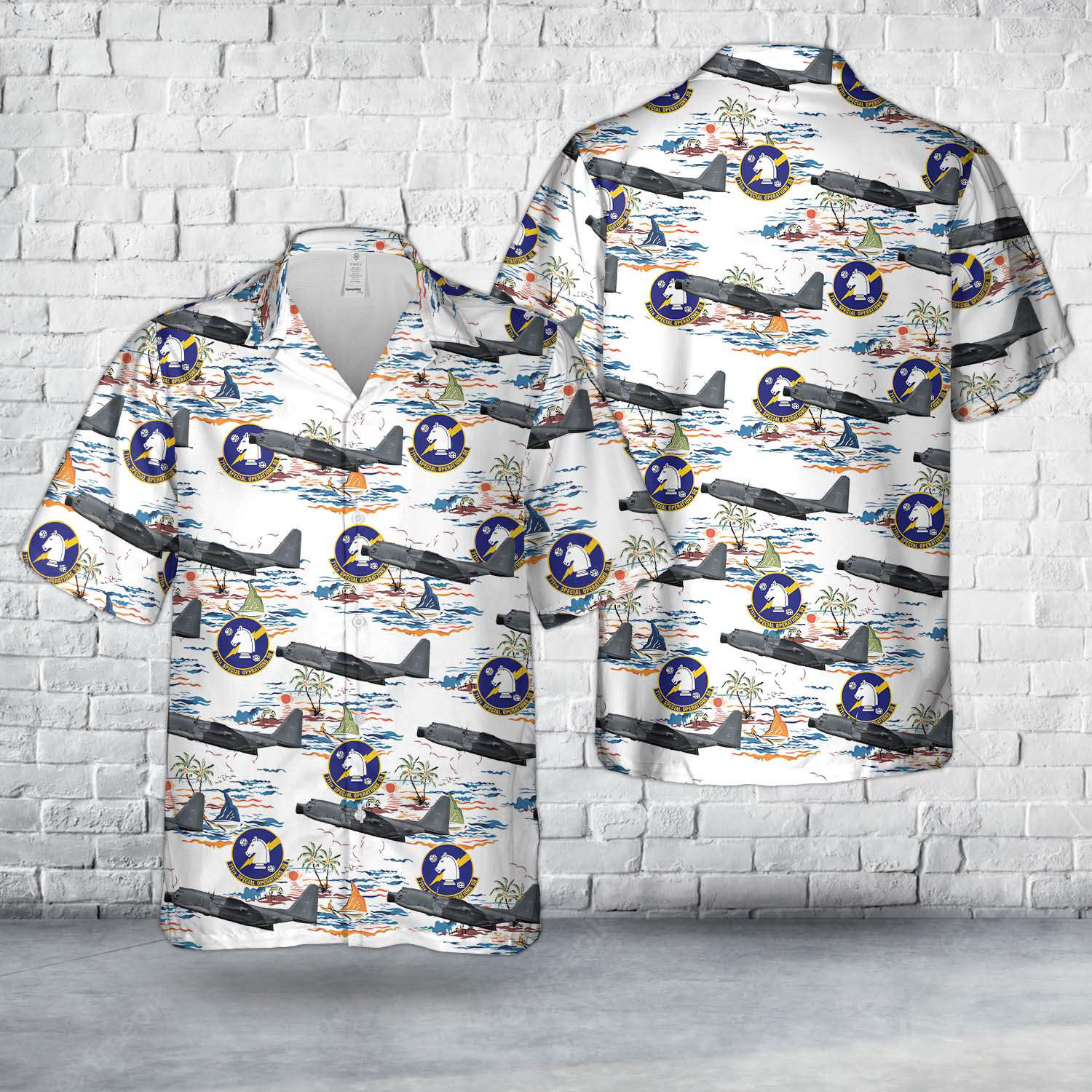 US Air Force 64-0523, MC-130E Combat Talon 1, 711th SOS, 919th SOW Hawaiian Shirt Gift for Men Dad Father Gift for Men Dad Father