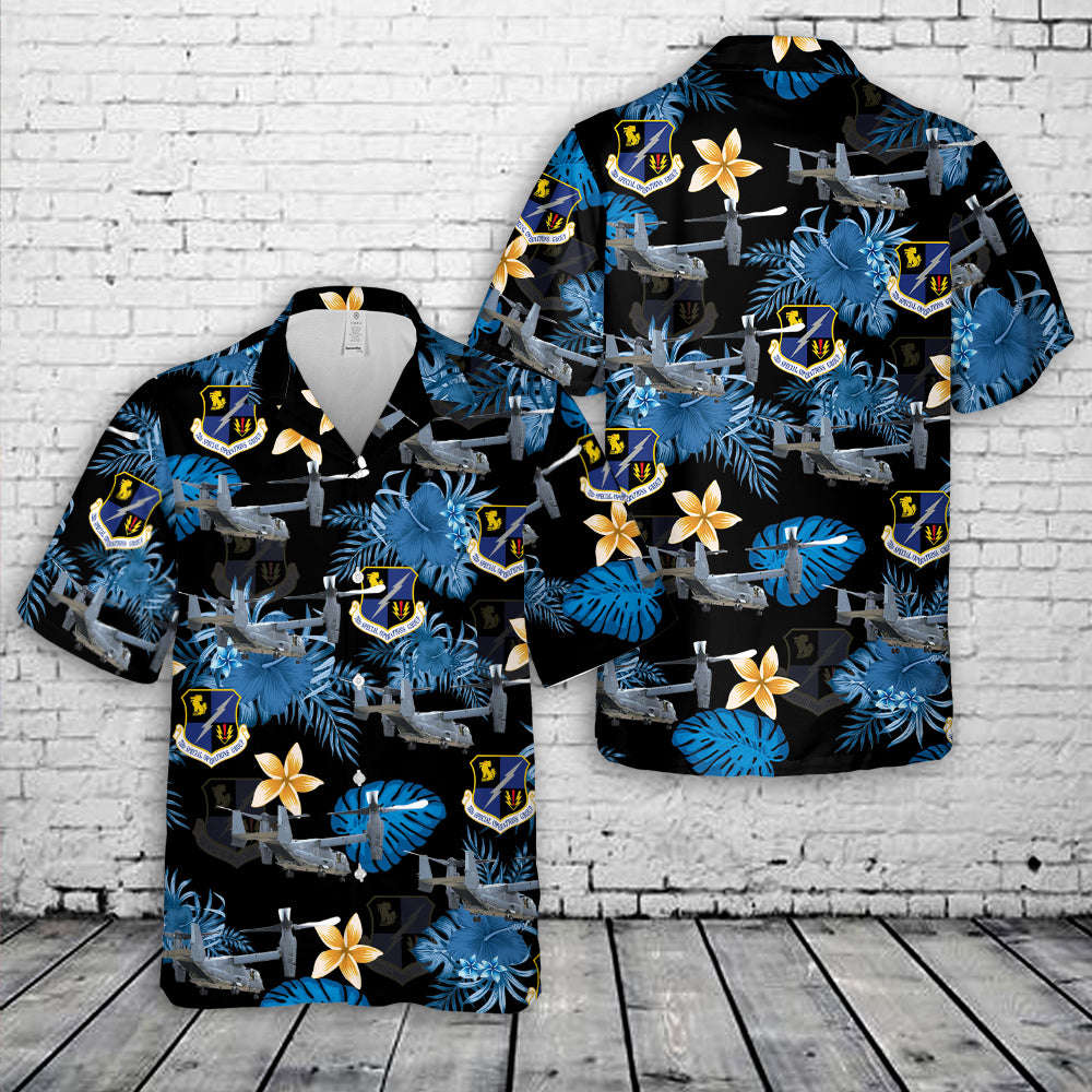 US Air Force 752nd Special Operations Group CV-22 Osprey Hawaiian Shirt Gift for Men Dad Father Gift for Men Dad Father