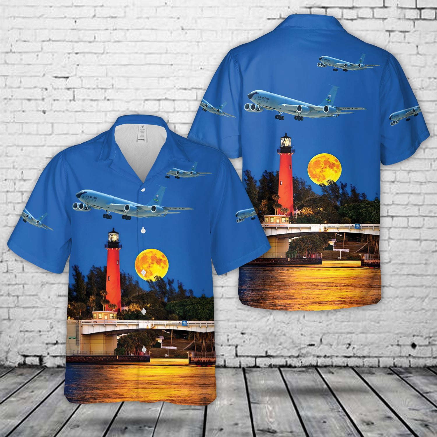 US Air Force Boeing KC-135R Rivet Stand/Rivet Quick Hawaiian Shirt Gift for Men Dad Father Gift for Men Dad Father