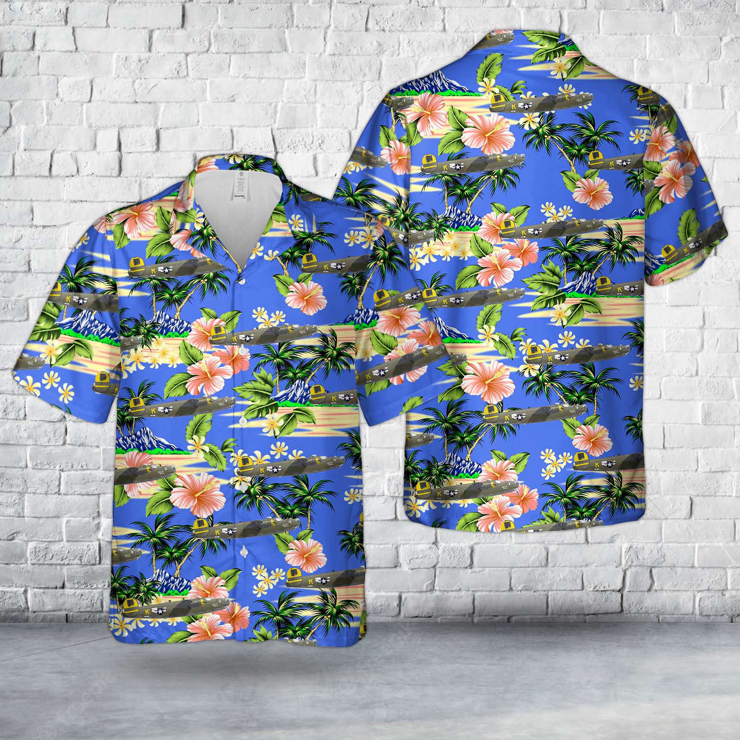 US Air Force Consolidated B-24H-15-FO Liberator “Hell’s Belle”, 781st Bomb Squadron, 465th Bomb Group Hawaiian Shirt Gift for Men Dad Father Gift for Men Dad Father