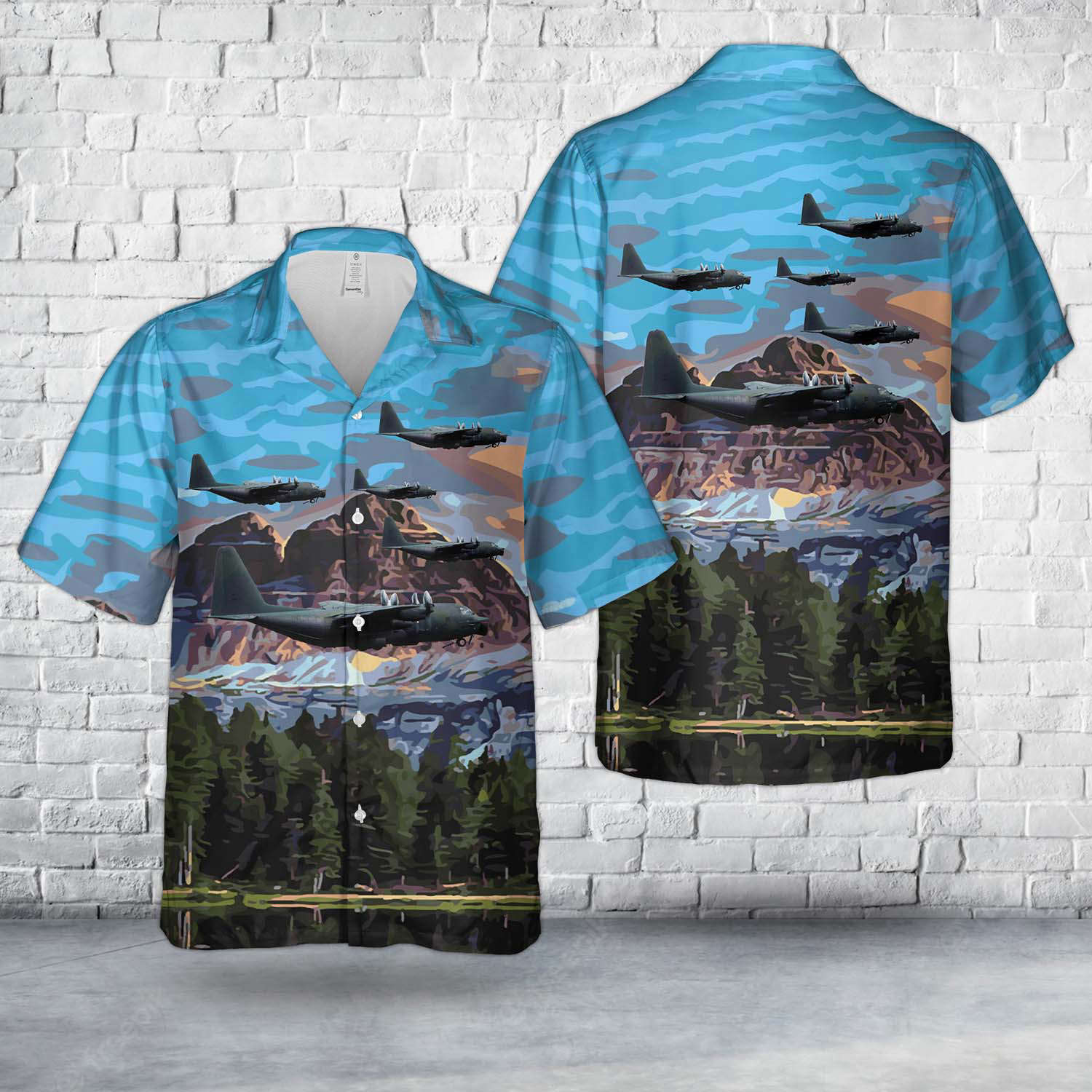 US Air Force Lockheed MC-130E Hercules “Combat Talon I” (s/n 64-0566) during “Air Fete ’84” Hawaiian Shirt Gift for Men Dad Father Gift for Men Dad Father