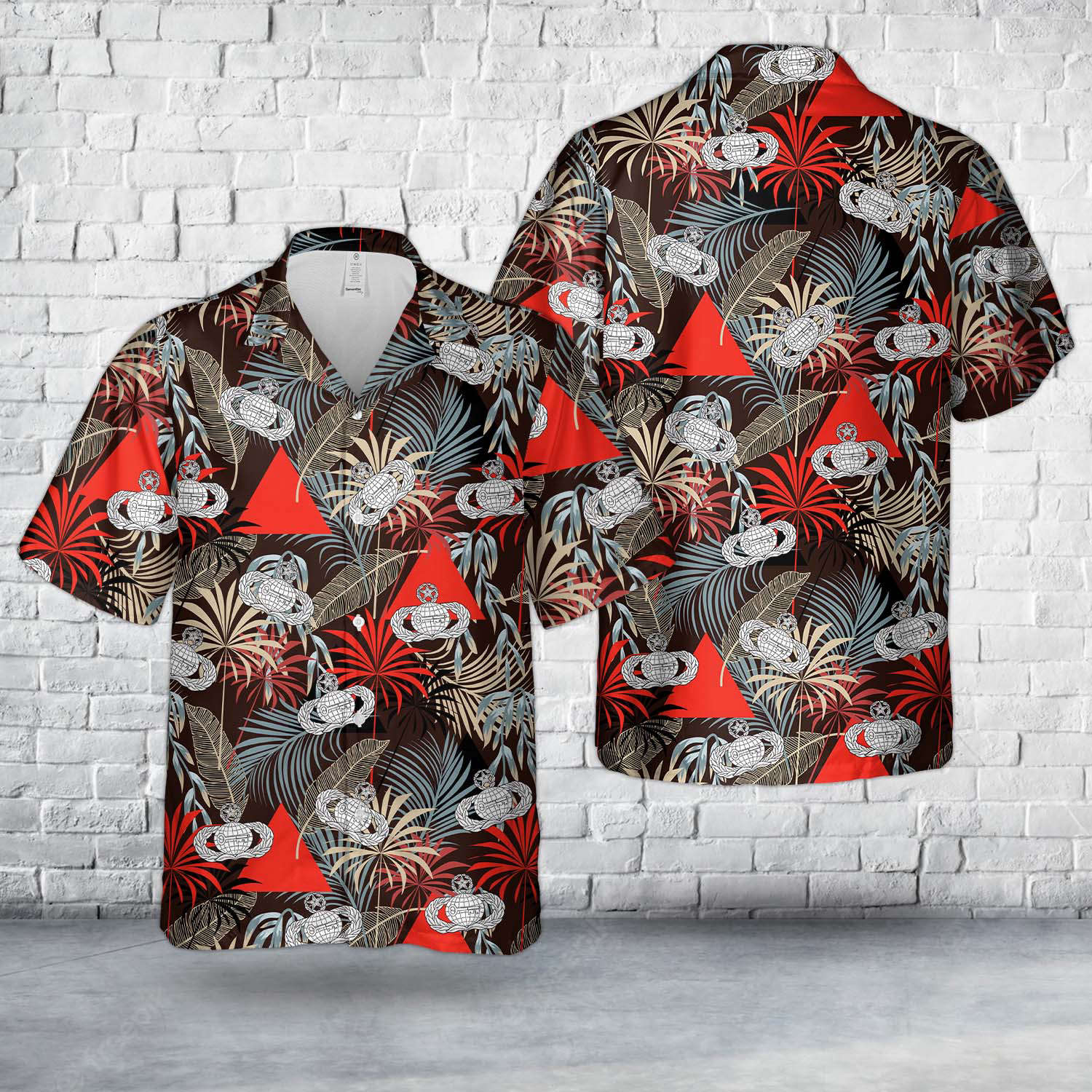 US Air Force Master Intelligence Badge Hawaiian Shirt Gift for Men Dad Father Gift for Men Dad Father