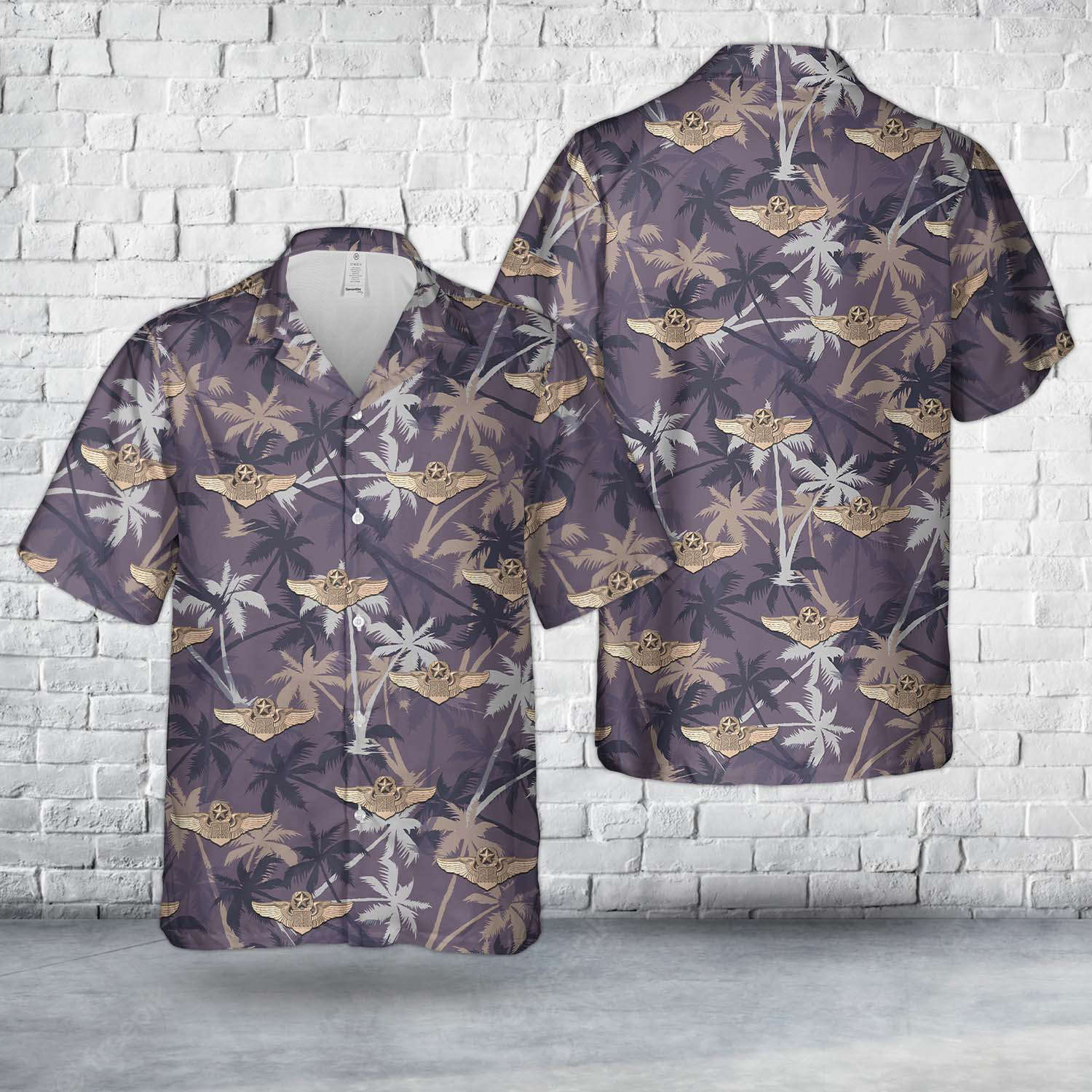 US Air Force Master Navigator Wings Insignia Hawaiian Shirt Gift for Men Dad Father Gift for Men Dad Father