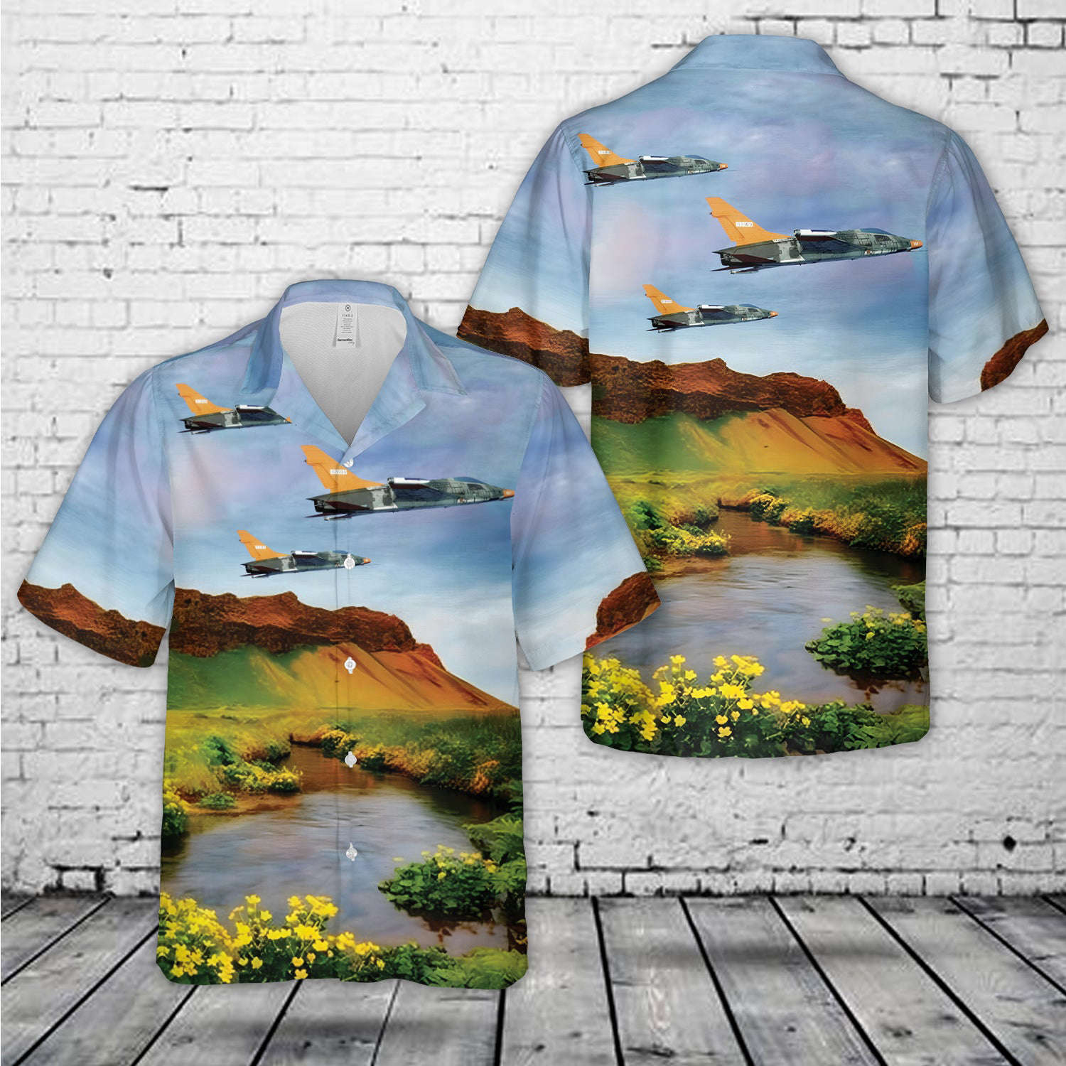 US Air Force North American QF-100D Super Sabre target drone (s/n 56-3109) Hawaiian Shirt Gift for Men Dad Father Gift for Men Dad Father