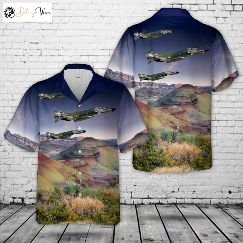 Men s US Air Force QF-4E Phantom Hawaiian Shirt Gift for Men Dad Father: Stylish & Authentic Military Fashion