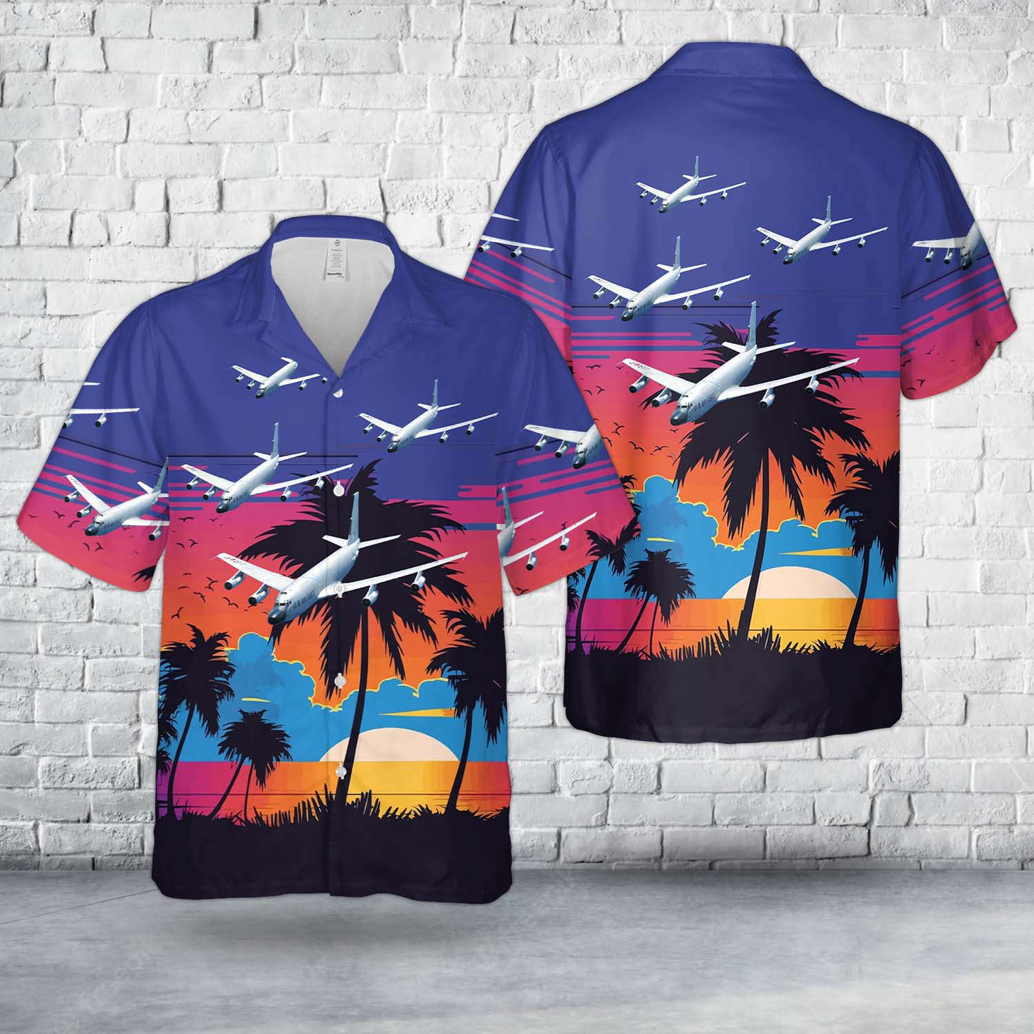US Air Force RC-135M Rivet Card (s/n 62-4132) of the 82nd RS Hawaiian Shirt Gift for Men Dad Father Gift for Men Dad Father