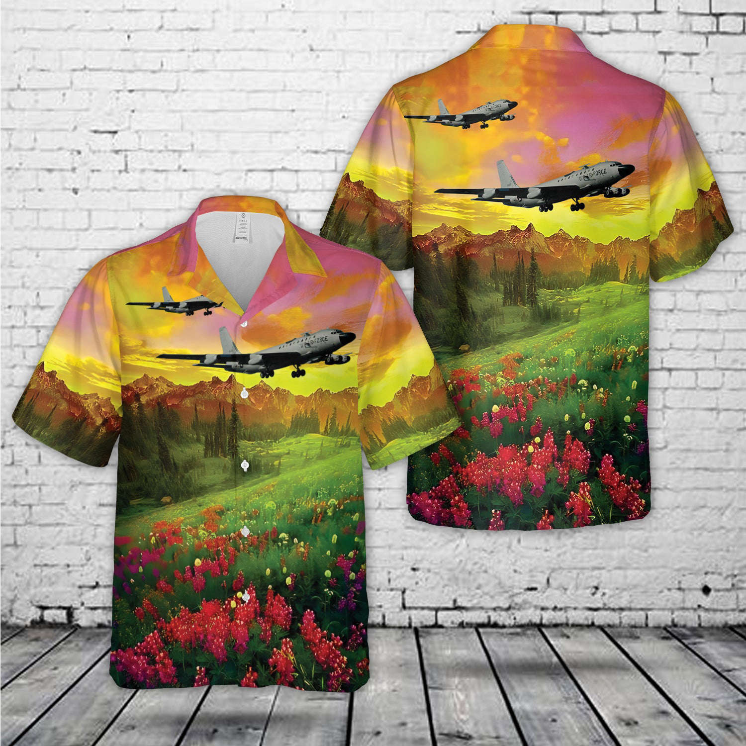 US Air Force RC-135S Nancy Rae / Wanda Belle / Rivet Ball Hawaiian Shirt Gift for Men Dad Father Gift for Men Dad Father