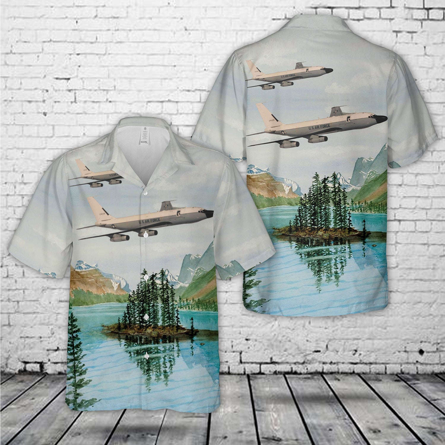US Air Force RC-135X Cobra Eye Hawaiian Shirt Gift for Men Dad Father Gift for Men Dad Father