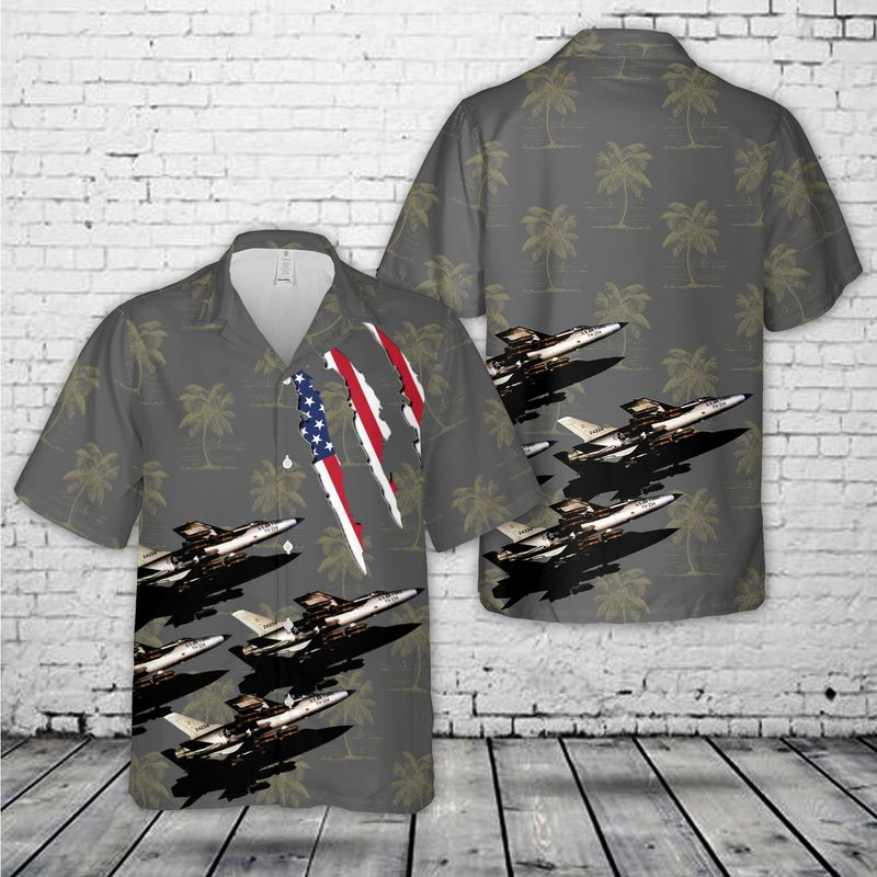 US Air Force Republic F-105D-30-RE Thunderchief (SN 62-4234) Hawaiian Shirt Gift for Men Dad Father Gift for Men Dad Father